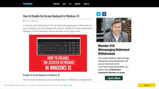 
                            7. How to Disable On-Screen Keyboard in Windows 10