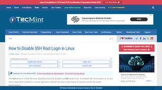 
                            5. How to Disable SSH Root Login in Linux - tecmint.com