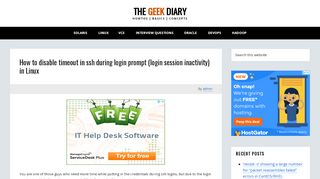 
                            1. How to disable timeout in ssh during login prompt (login session ...