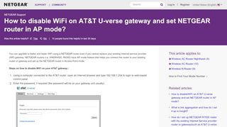 
                            4. How to disable WiFi on AT&T U-verse gateway and set ...