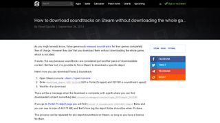 
                            5. How to download soundtracks on Steam without downloading the ...