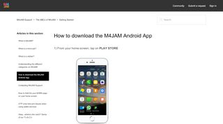 
                            4. How to download the M4JAM Android App – M4JAM Support