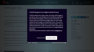 
                            2. How to download your G DATA product | G DATA