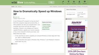 
                            3. How to Dramatically Speed up Windows XP (with Pictures ...