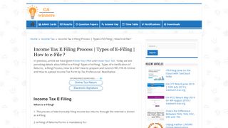 
                            8. How to e-file | Income Tax E Filing Procedure