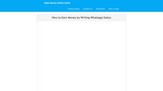 
                            5. How to Earn Money by Writing Whatsapp Status | Make Money ...