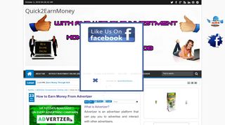 
                            4. How to Earn Money From Advertzer | Quick2EarnMoney