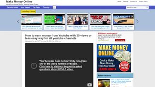 
                            8. How to earn money from Youtube with 30 views or less easy ...
