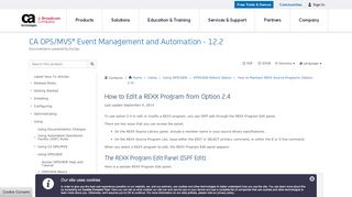 
                            8. How to Edit a REXX Program from Option 2.4 - CA OPS/MVS ...