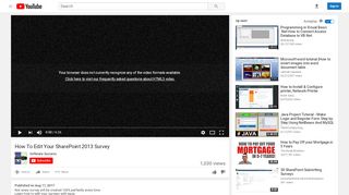 
                            5. How To Edit Your SharePoint 2013 Survey - YouTube