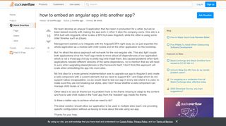 
                            3. how to embed an angular app into another app? - Stack Overflow