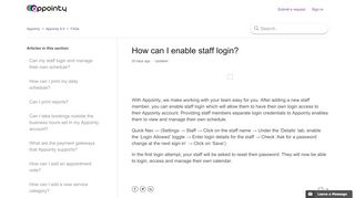 
                            3. How To Enable A Staff’s Login Access? – Appointy