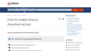 
                            1. How to enable Amicus Anywhere access - Amicus Attorney ...