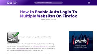 
                            3. How to Enable Auto Login To Multiple Websites On Firefox