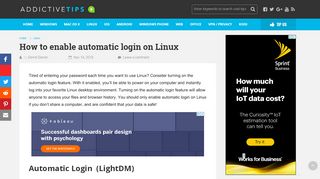 
                            1. How to enable automatic login on Linux - addictivetips.com