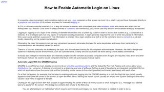 
                            9. How to Enable Automatic Login on Linux