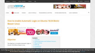 
                            7. How to enable Automatic Login on Ubuntu 18.04 Bionic Beaver Linux ...