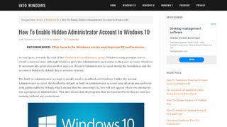 
                            2. How To Enable Hidden Administrator Account In …