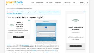 
                            6. How to enable Lubuntu auto login? - SmartHomeBeginner