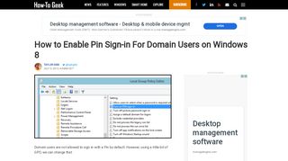 
                            1. How to Enable Pin Sign-in For Domain Users on …