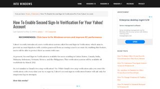 
                            7. How To Enable Second Sign-In Verification For …