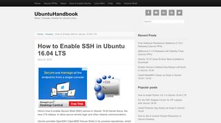 
                            6. How to Enable SSH in Ubuntu 16.04 LTS | UbuntuHandbook