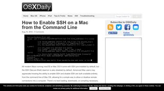 
                            6. How to Enable SSH on a Mac from the Command Line