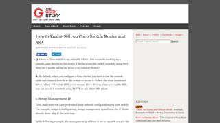 
                            5. How to Enable SSH on Cisco Switch, Router and ASA - The Geek Stuff