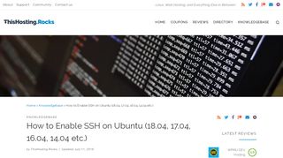 
                            3. How to Enable SSH on Ubuntu (18.04, 17.04, 16.04, 14.04 ...