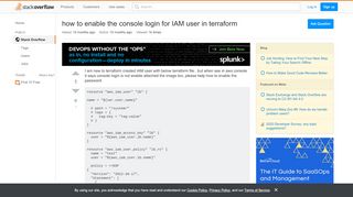 
                            5. how to enable the console login for IAM user in …