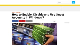 
                            7. How to Enable the Guest Account in Windows 7 - Lifewire