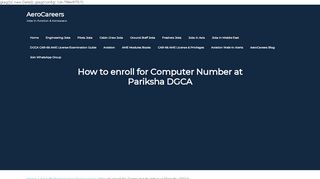 
                            7. How to enroll for Computer Number at Pariksha DGCA ...