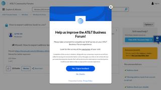 
                            2. How to export address book to .csv? - AT&T Community