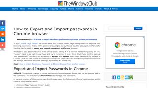 
                            4. How to Export and Import passwords in Chrome browser