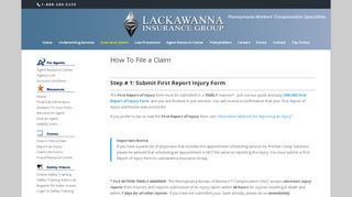 
                            8. How To File a Claim | Lackawanna Insurance Group