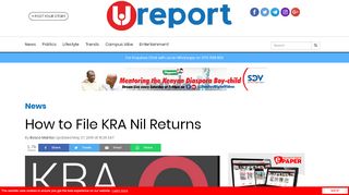 
                            4. How to File KRA Nil Returns - The Standard