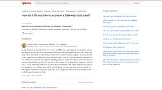 
                            5. How to fill out info to activate a Safeway club card - …