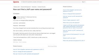 
                            2. How to find a JioFi user name and password - Quora