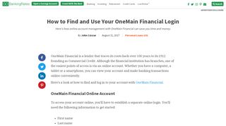 
                            11. How to Find and Use Your OneMain Financial Login ...
