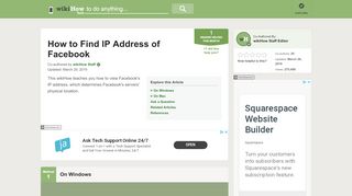 
                            8. How to Find IP Address of Facebook: 10 Steps (with Pictures)