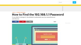 
                            6. How to Find the 192.168.1.1 Password - lifewire.com