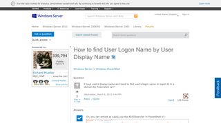 
                            8. How to find User Logon Name by User Display Name