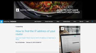 
                            8. How to find your router's IP address and login info - Digital Trends