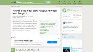 
                            7. How to Find Your WiFi Password when You Forgot It - wikiHow