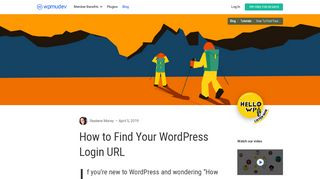 
                            6. How to Find Your WordPress Login URL - WPMU Dev