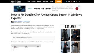 
                            7. How to Fix Double Click Always Opens Search in Windows ...