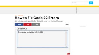 
                            8. How to Fix Error Code 22: This Device Is Disabled