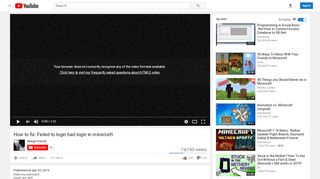 
                            6. How to fix: Failed to login bad login in minecraft - YouTube