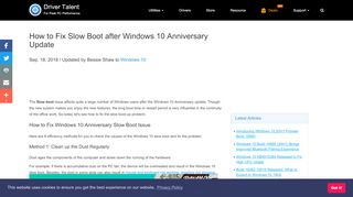 
                            11. How to Fix Slow Boot after Windows 10 Anniversary Update ...