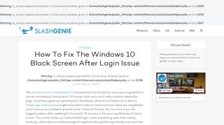 
                            9. How To Fix The Windows 10 Black Screen After Login Issue ...